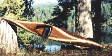 Artistic cedar strip kayak builder, lightweight high ...