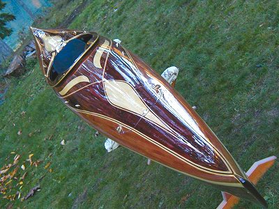 Artistic cedar strip kayak builder, lightweight high ...